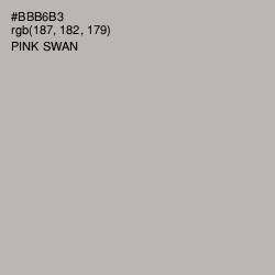 #BBB6B3 - Pink Swan Color Image